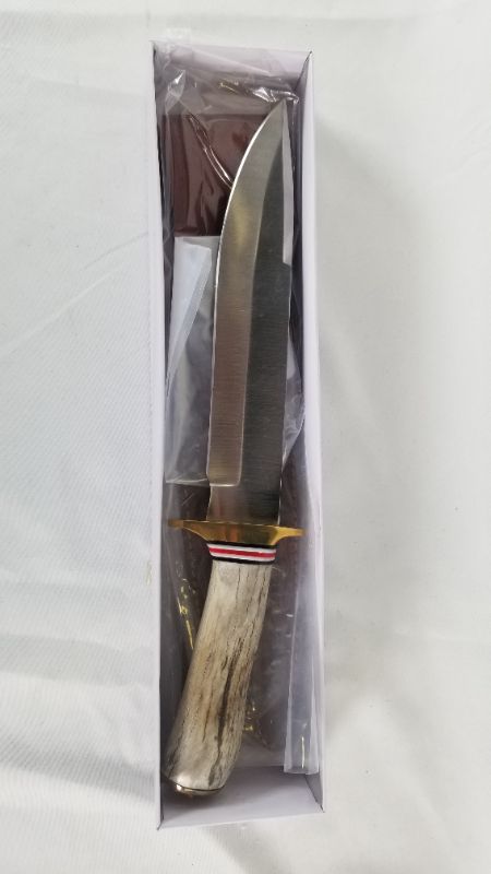 Photo 2 of 13.5 Inch Stag  Frontiersman Hunting Knife