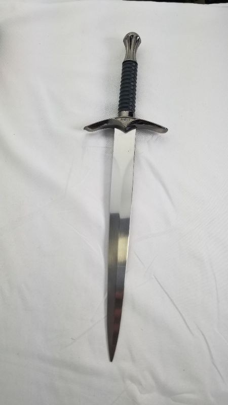 Photo 1 of 13.5 INCH BLACK AND SILVER DAGGER NEW