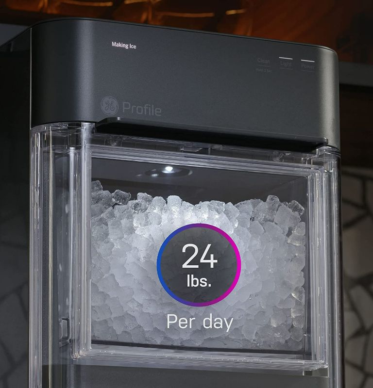 Photo 4 of GE Profile Opal 2.0 | Countertop Nugget Ice Maker with Side Tank | Ice Machine with WiFi Connectivity | Smart Home Kitchen Essentials | Stainless Steel