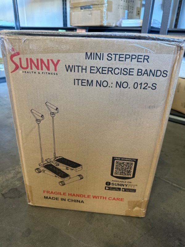 Photo 6 of Sunny Health & Fitness Mini Stepper Stair Stepper Exercise Equipment with Resistance Bands