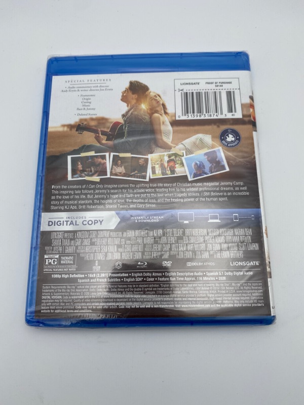 Photo 3 of I Still Believe (Blu-ray) New