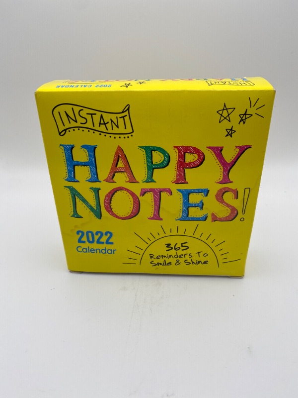 Photo 4 of 2022 Instant Happy Notes Boxed Calendar: 365 Reminders to Smile and Shine! (Happiness Daily Calendar, Inspirational Gift for Women, Desk Gift for Him) (Inspire Instant Happiness Calendars & Gifts) Calendar – Day to Day Calendar, July 1, 2021 New