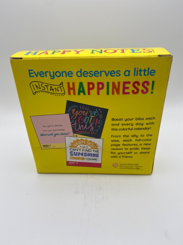 Photo 5 of 2022 Instant Happy Notes Boxed Calendar: 365 Reminders to Smile and Shine! (Happiness Daily Calendar, Inspirational Gift for Women, Desk Gift for Him) (Inspire Instant Happiness Calendars & Gifts) Calendar – Day to Day Calendar, July 1, 2021 New