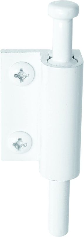 Photo 1 of Defender Security U 9874 Sliding Door Lock, Push-Pull, White Finish New