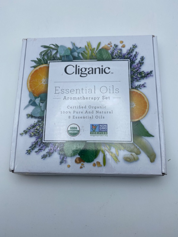 Photo 4 of Cliganic Organic Aromatherapy Essential Oils Gift Set (Top 8), 100% Pure - Peppermint, Lavender, Eucalyptus, Tea Tree, Lemongrass, Rosemary, Frankincense & Orange new