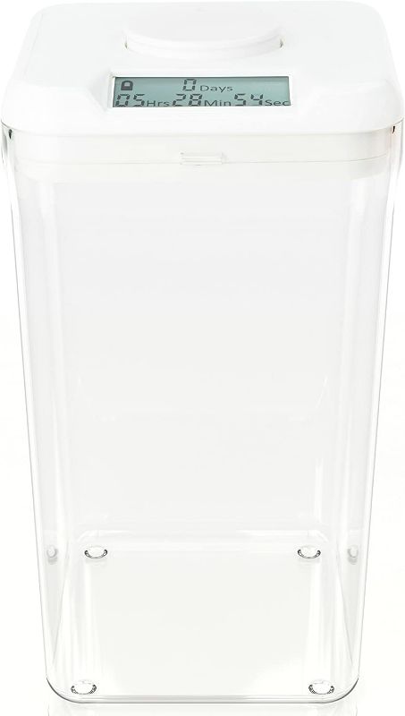 Photo 1 of Kitchen Safe Time Locking Container (XL), Timed Lock Box for Cell Phones, Snacks, and other unwanted temptations (White Lid + 10.4” Clear Base) New