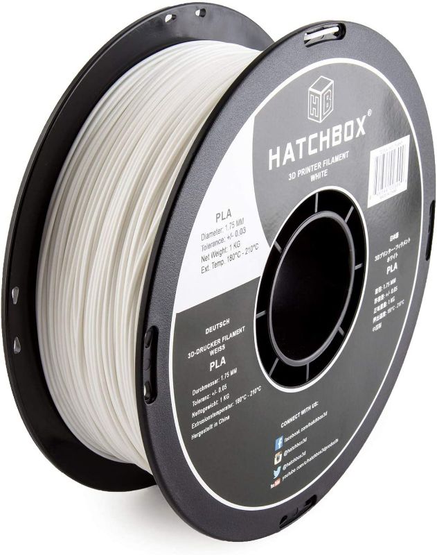 Photo 1 of 3D Solutech 1.75mm White PLA 3D Printer Filament, 1 KG Spool, Dimensional Accuracy +/- 0.03 mm, 3D Printing Filament New