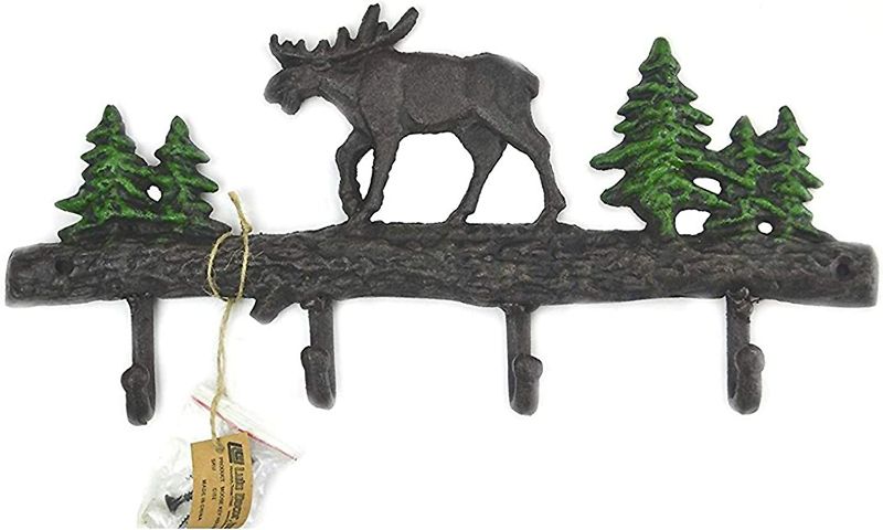 Photo 1 of Lulu Decor, Cast Iron Moose Key Holder (Moose) New