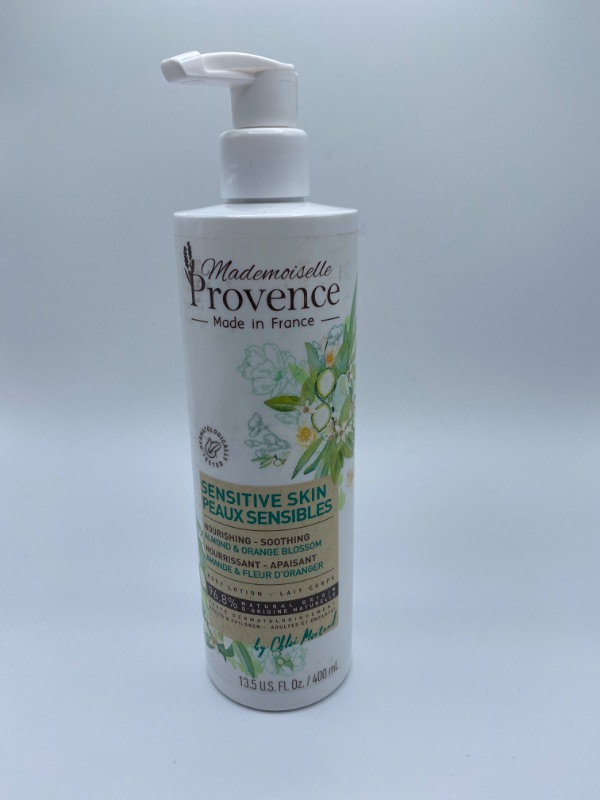 Photo 5 of Mademoiselle Provence Shea Butter Body Lotion Organic Sweet Almond and Orange Blossom Extract | Sensitive Dry Skin Nourishing Soothing Natural Vegan Body Cream | For the Whole Family 13.5 fl oz new