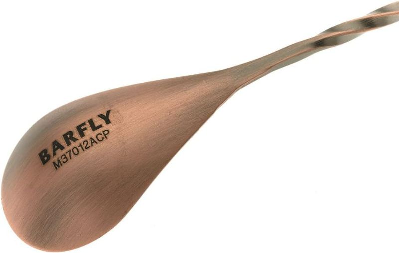 Photo 3 of Barfly Bar Spoon, Teardrop End 11 13/16" (30 cm), Antique Copper New