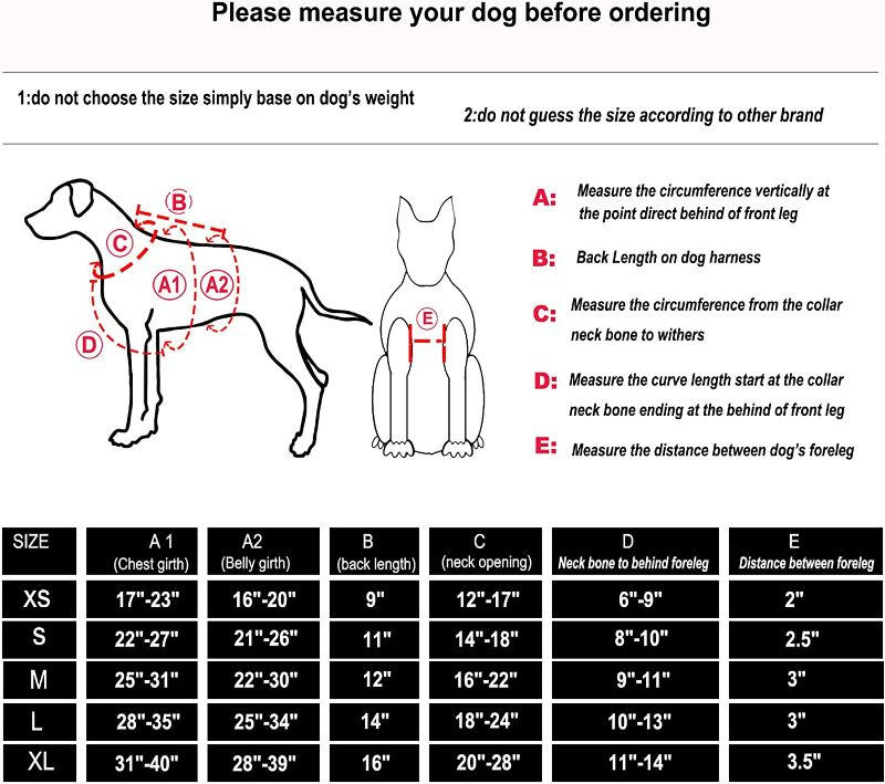 Photo 6 of ICEFANG Tactical Dog Operation Harness with 6X Buckle,Dog Molle Vest with Handle,3/4 Body Coverage,Hook and Loop Panel for ID Patch,No Pulling Front Clip (L (28"-35" Girth), Coyote Brown) New