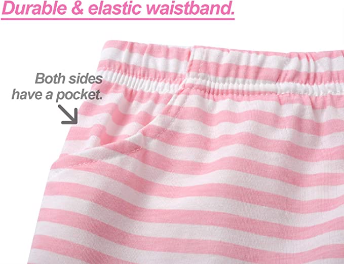 Photo 1 of Summer Pajamas for Girls – Stripe & Glittering Heart PJS Pal Cute Jammies Set Big KidsSize 10 New