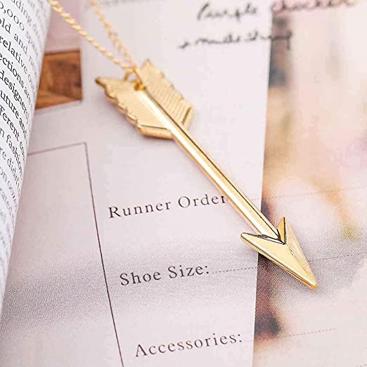 Photo 3 of Tgirls Simple Long Chain Arrow Necklace With Pendant for Women and Girls XL-49 new 