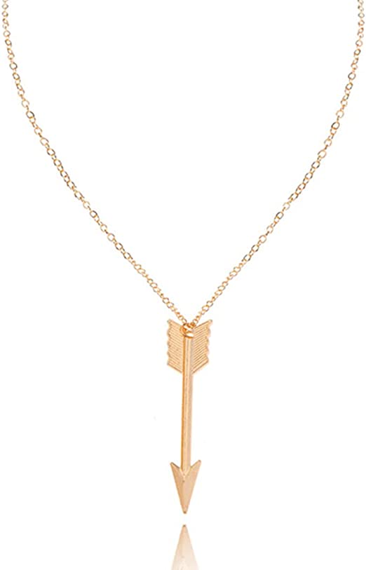 Photo 1 of Tgirls Simple Long Chain Arrow Necklace With Pendant for Women and Girls XL-49 new 