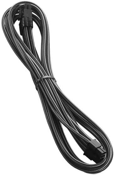 Photo 1 of CableMod E-Series Pro ModMesh Sleeved 8-pin PCI-e Cable for EVGA G5 / G3 / G2 / P2 / T2 (Carbon, 60cm) New