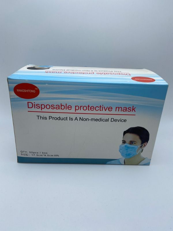 Photo 4 of Disposable 3ply Face Mask (50 Pack) USA Stock New