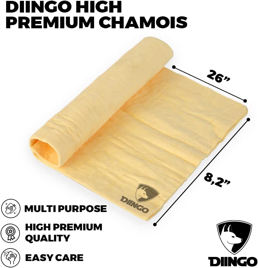 Photo 3 of DIINGO Premium PVA Chamois Towel Super Absorbent for Car Quick Dry and Multipurpose Cleaner (Small - 26" x 8.2")… New
