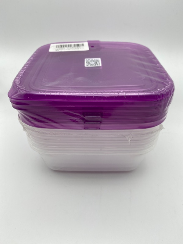 Photo 4 of ?6 PACK?23.7oz Plastic Food Storage Containers with Lids Airtight Square Meal Prep Containers,Microwave,Freeze,Dishwasher Safe New