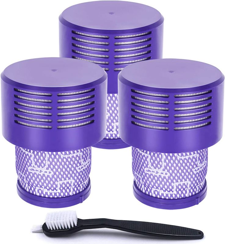 Photo 1 of UPGRADED VERSION 3 PACK HEPA Replacement V10 Filters Compatible with Dyson V10 Cyclone series, V10 Absolute, V10 Animal, V10 Total Clean, V10 Motorhead, SV12, Part No. 969082-01, Washable and Reusable New