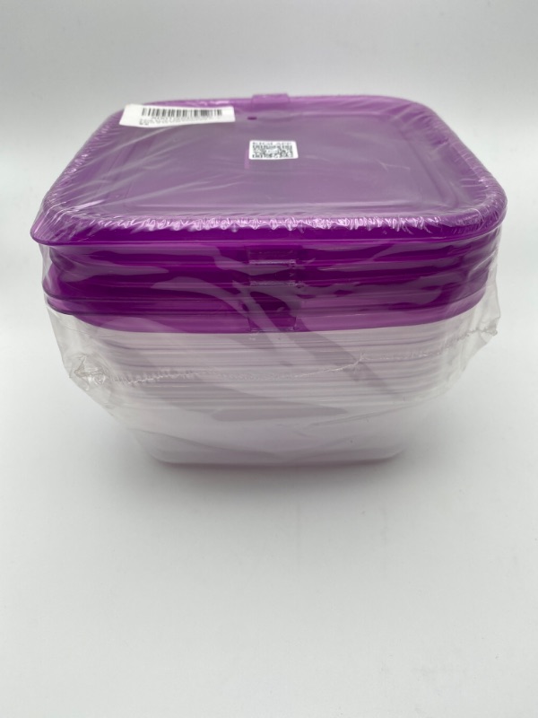 Photo 4 of ?6 PACK?23.7oz Plastic Food Storage Containers with Lids Airtight Square Meal Prep Containers,Microwave,Freeze,Dishwasher Safe New
