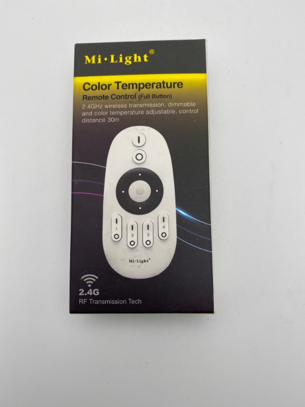 Photo 1 of LGIDTECH FUT007 Mi.Light CCT WW+CW 4-Zone Remote Controller (Battery Not Included) for Milight/Miboxer Color Temperature Adjustable LED Lamps and LED Strip Light Controller FUT035 FUT036 New