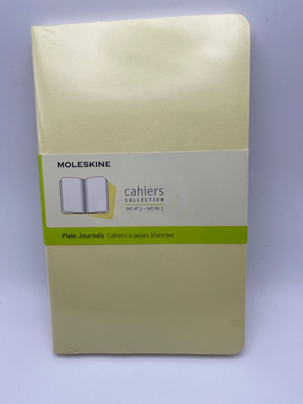 Photo 5 of Moleskine Cahier Journal, Soft Cover, XL (7.5" x 9.5") Plain/Blank, Tender Yellow, 120 Pages (Set of 3) New