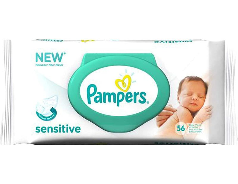 Photo 1 of Pampers Wipes Sensitive - 56 ct New