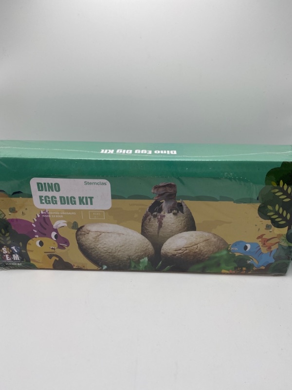 Photo 5 of Stemclas Easter Eggs Dig Kit, Excavate a Dozen Unique Dinosaurs Eggs and Discover 12 Dinosaur Figures Inside, Great Dino Eggs Excavation Toys for Boys Girls New