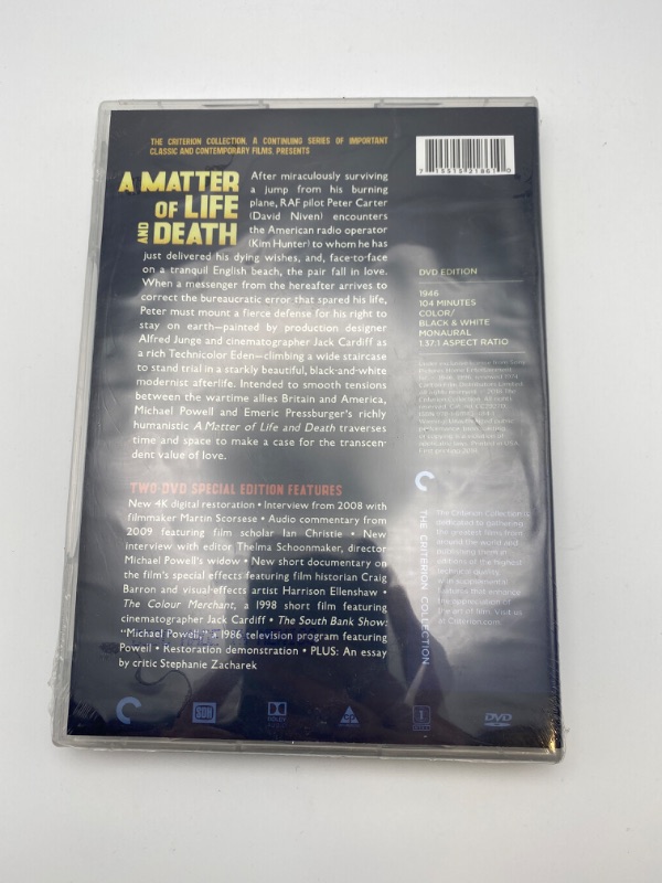 Photo 5 of A Matter of Life and Death (The Criterion Collection) [DVD] New