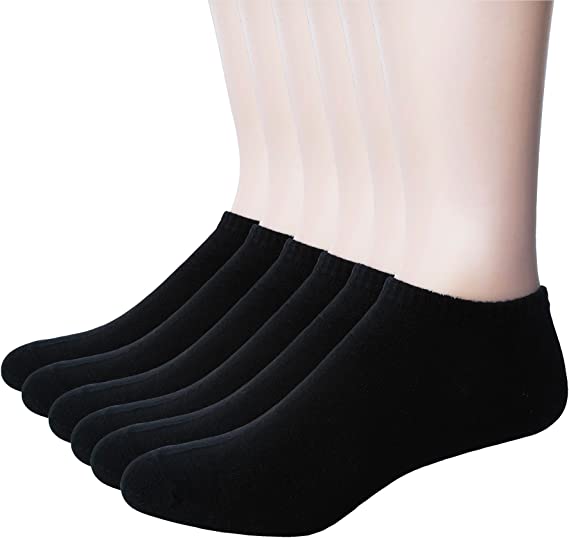 Photo 1 of Women's Ankle Socks Cotton Casual Socks Low Cut No Show Non Slip Short Socks 6/8 Pairs New