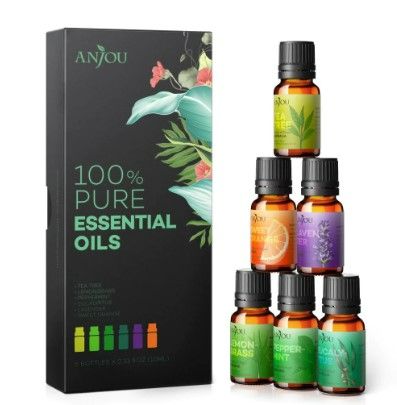 Photo 1 of Essential Oils 6-Pack Gift Set 10ml 100% Pure Natural .33 fl Oz (10 mL) New