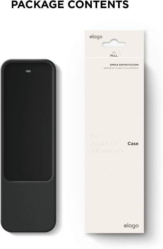 Photo 4 of elago R2 Slim Case Compatible with Apple TV Siri Remote 1st Generation (Black) - Slim Design, Scratch-Free Silicone, Shock Absorption, Full Access New