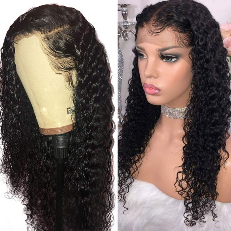 Photo 2 of Beauhair Lace Front Wigs Human Hair Pre Plucked Brazilian Deep Wave 13x4 Lace Frontal Wig with Baby Hair 9A Natural Hair Wigs for Black Women(20, Deep Wigs) New