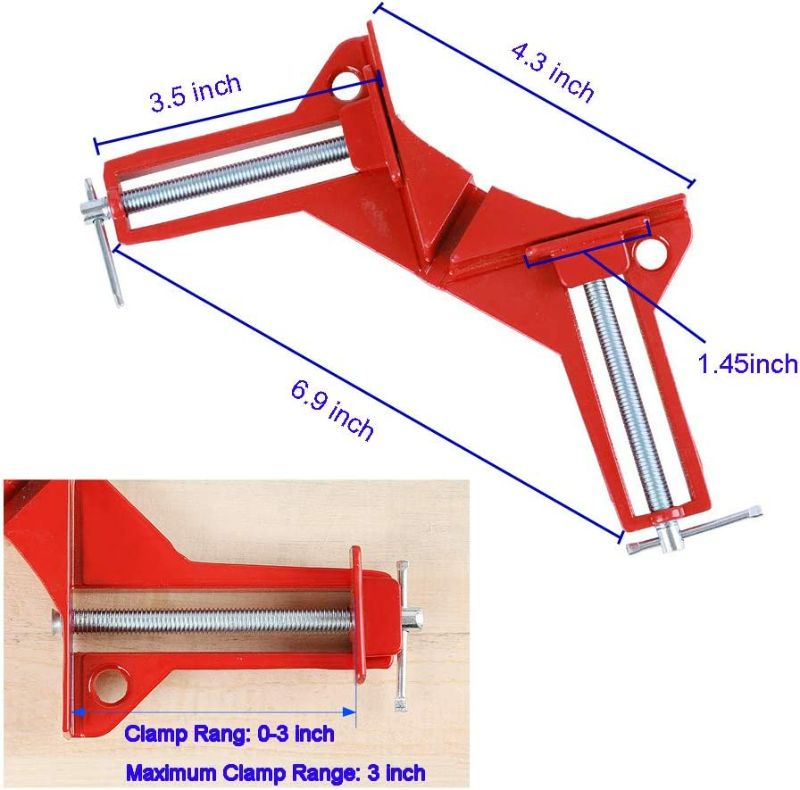 Photo 2 of 90 Degree Right Angle Clamp, Corner Clamps for Woodworking Set of 4, Adjustable Corner Square Clamp for Picture Frames Glass Holder Hand Tools
Brand: LTDOOIT new