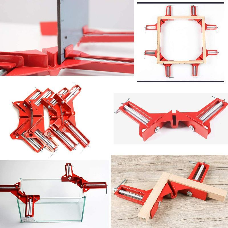 Photo 4 of 90 Degree Right Angle Clamp, Corner Clamps for Woodworking Set of 4, Adjustable Corner Square Clamp for Picture Frames Glass Holder Hand Tools
Brand: LTDOOIT new