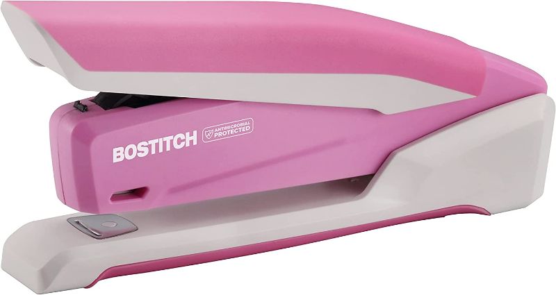 Photo 1 of Bostitch Office InPower Spring-Powered Desktop Stapler, Breast Cancer Awareness Pink (1188) New