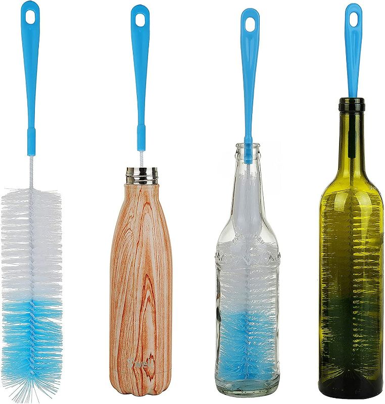 Photo 1 of ALINK 17in Extra Long Bottle Cleaning Brush Cleaner for Washing Narrow Neck Beer/Wine/Thermos/Well, Brewing Bottles, Hummingbird Feeder New