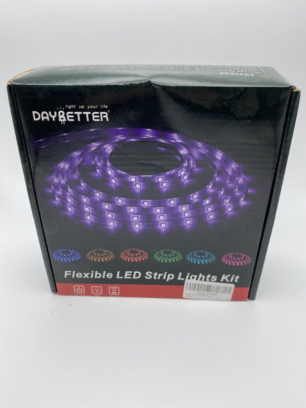 Photo 5 of DAYBETTER Led Strip Lights 100ft (2 Rolls of 50ft) Smart Light Strips with App Control Remote, 5050 RGB Led Lights for Bedroom, Music Sync Color Changing Lights for Room Party