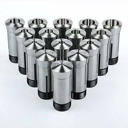 Photo 1 of High Precision 15 Pc. Round 5C Collet Set 1/8-1" x 16ths Hardened T.I.R. 0.0005" Lathe