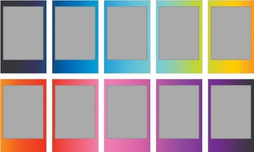 Photo 2 of Fujifilm InstaX Mini Instant Film Rainbow & Staind Glass & Candy Pop & Shiny Star Film -10 Sheets X 4 Assort Value Set New