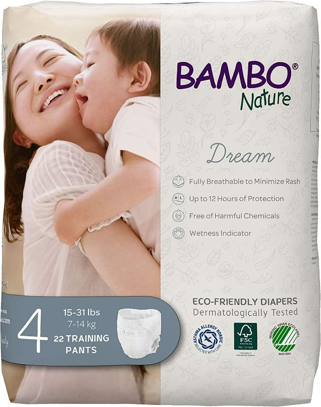 Photo 1 of Bambo Nature Premium Eco-Friendly Training Pants Size 4, 22 Count New