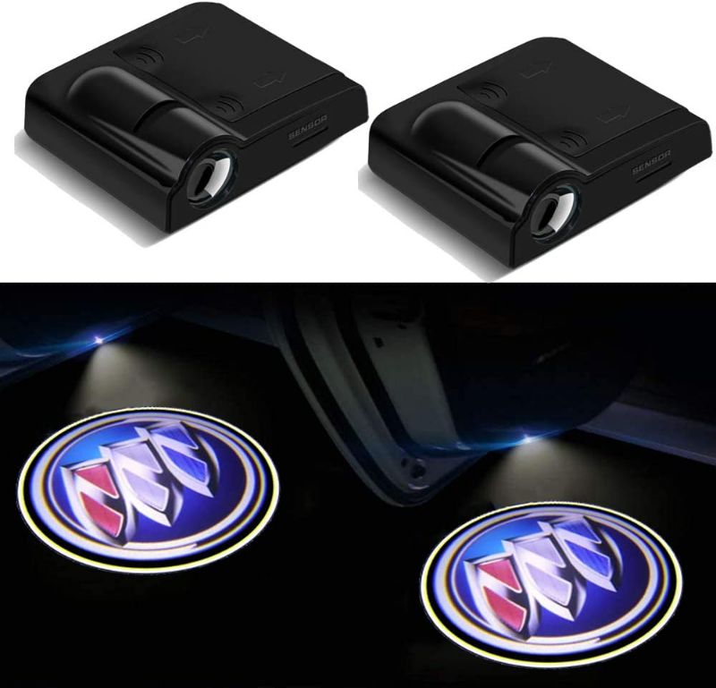 Photo 1 of 2Pcs for Buick Wireless Car Door Logo Light LED HD Welcome Courtesy Ghost Shadow Projector Lamp Fit for Buick Cars New