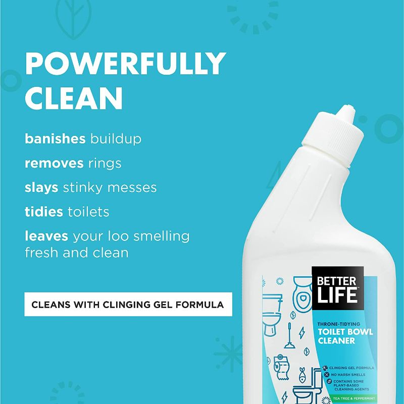 Photo 2 of Better Life Naturally Throne-Tidying Toilet Bowl Cleaner Tea Tree & Peppermint 24 Fl Oz New