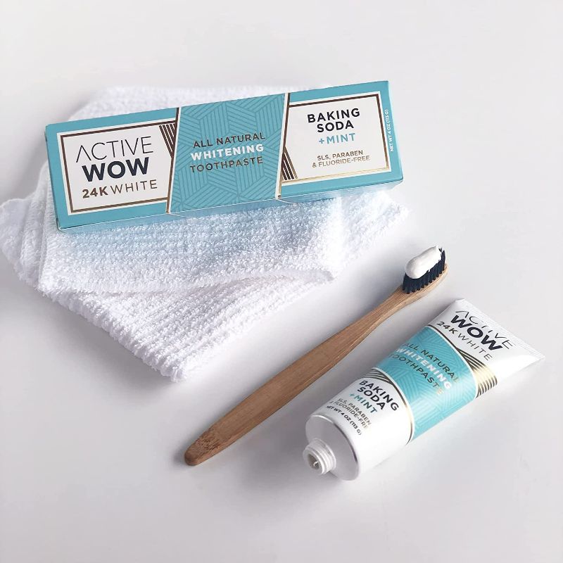 Photo 2 of Active Wow Natural Toothpaste - Teeth Whitening Formula with Xylitol (Natural Whitening 6 Pack)