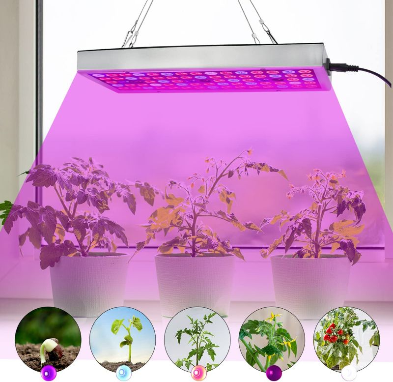 Photo 1 of Juhefa LED Grow Lights, Full Spectrum Grow Lamp with IR & UV LED Plant Lights for Indoor Plants,Micro Greens,Clones,Succulents,Seedlings,Panel Size 12x4.7 inch New