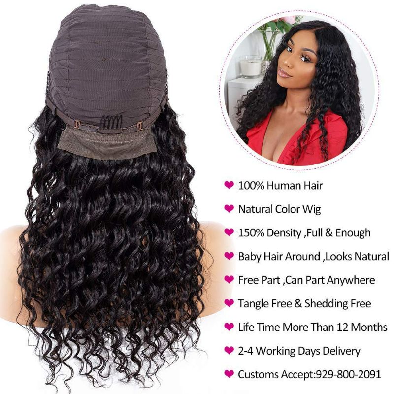 Photo 3 of Beauhair Lace Front Wigs Human Hair Pre Plucked Brazilian Deep Wave 13x4 Lace Frontal Wig with Baby Hair 9A Natural Hair Wigs for Black Women(20, Deep Wigs) New