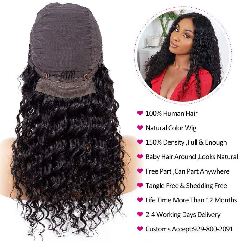 Photo 1 of Beauhair Lace Front Wigs Human Hair Pre Plucked Brazilian Deep Wave 13x4 Lace Frontal Wig with Baby Hair 9A Natural Hair Wigs for Black Women(20, Deep Wigs) New