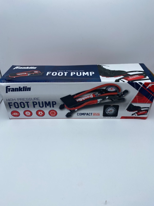 Photo 5 of Franklin Sports Foot Air Pump for Sports Balls, Bikes, Inflatables and More - High-Pressure Foot Pedal Air Pump - Compact Heavy Duty Pump New
