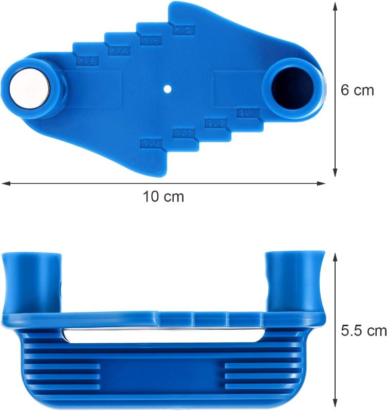 Photo 4 of Center Scriber Line Scriber Woodworking Marking Offset Marking Tool Marking Center Finder Tool Wood Scribe Marking Gauge Fits Standard Wooden Pencils (2, Blue) New