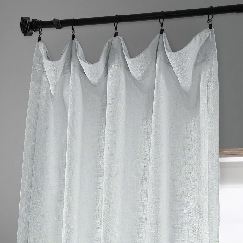 Photo 2 of HPD Half Price Drapes Heavy Faux Linen Curtains for Bedroom 50 X 96 (1 Panel), FHLCH-VET13191-96, Rice White